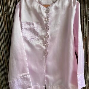 Vintage American Girl Silky Girls Night Shirt Size S 7/8 Pink